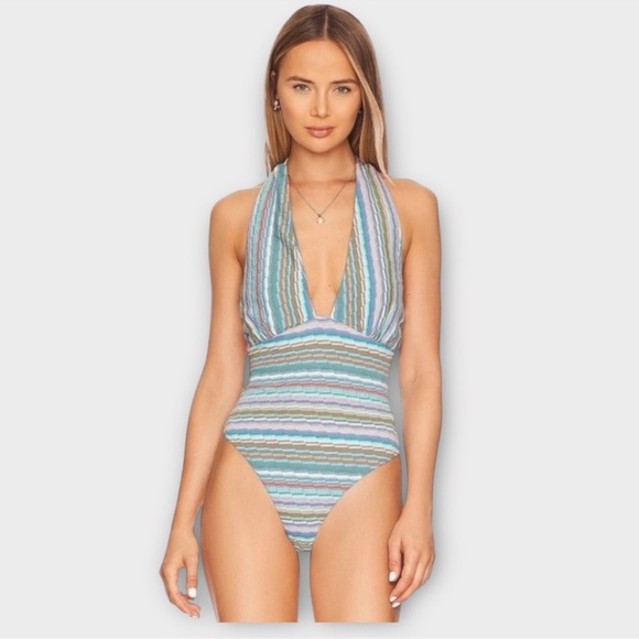 Free People Tops - INTIMATELY FREE PEOPLE RETRO BABE HALTER BODYSUIT TOP SIZE XS MSRP $68.00 NWOT